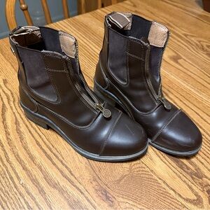 Ovation ladies synthetic brown paddock English riding boots - 7